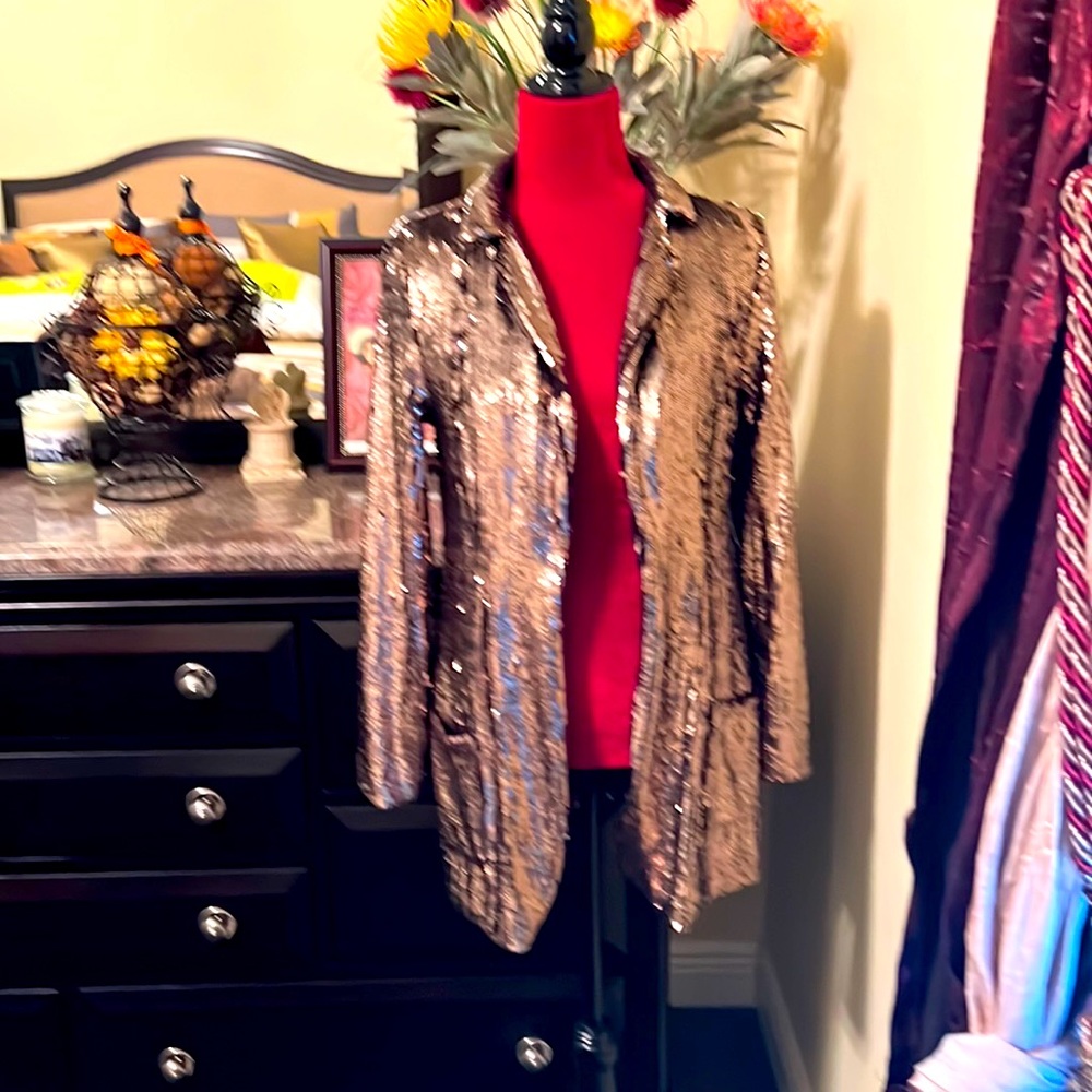 Gold sequin jacket